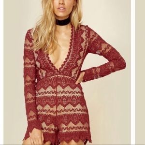 Nightcap sierra lace romper